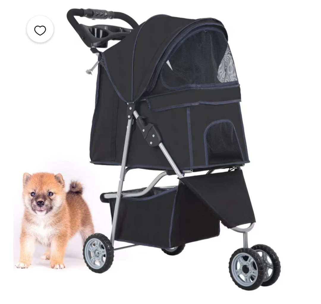 Black Pet Stroller