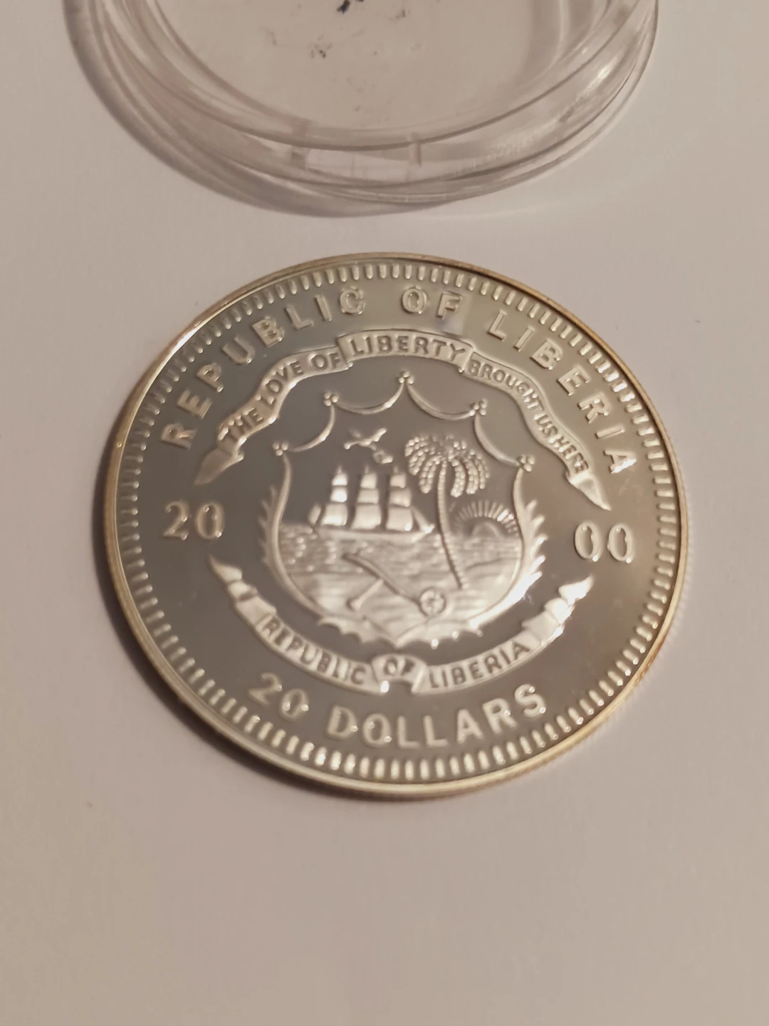 Mint Silver George G. Meade $20 Liberia Silver Coin - photo 4