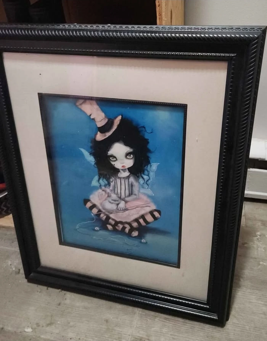 Framed Gothic Fairy little miss nightshade Art Print