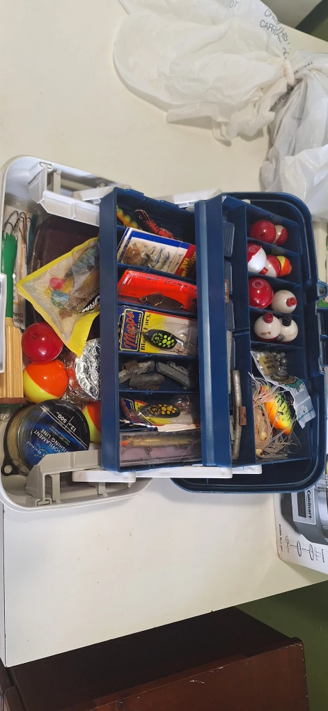 Fishing Tackle Box with Lures and Line - photo 2