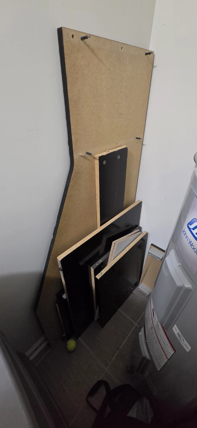 Black L-Shaped Desk - photo 2