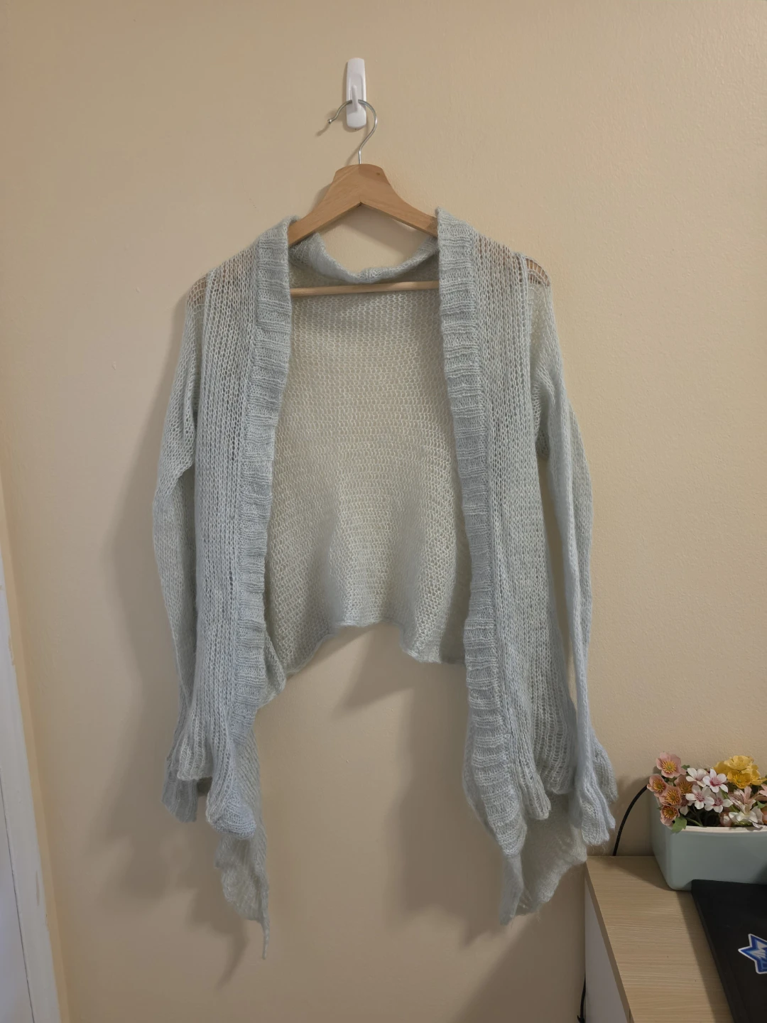Light Blue Knit Cardigan M-L cottege core