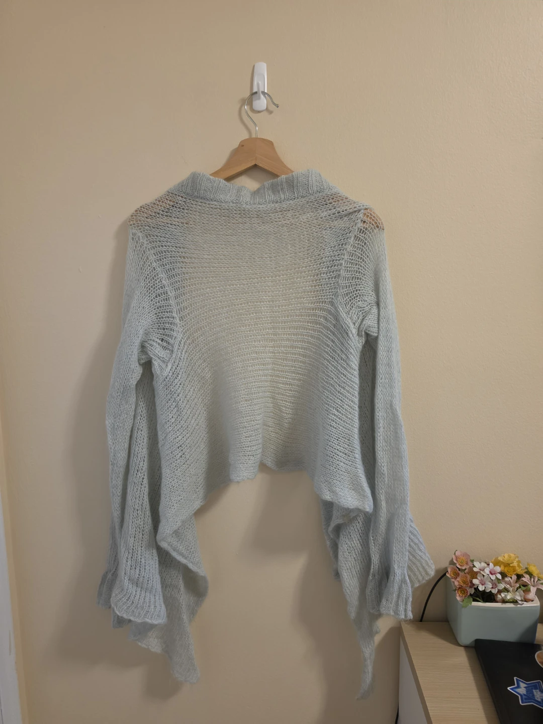 Light Blue Knit Cardigan M-L cottege core - photo 3