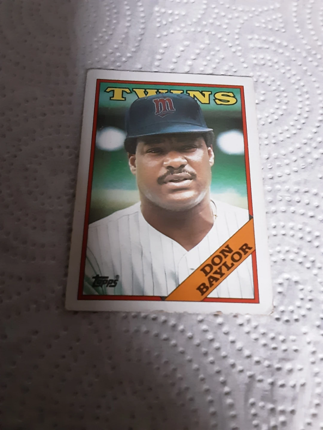 1987 Don Baylor Topps Baseball Card