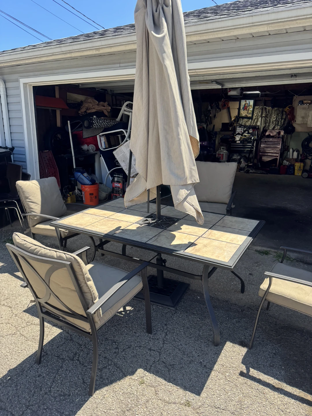 Patio Dining Set with Table and Chairs - photo 4