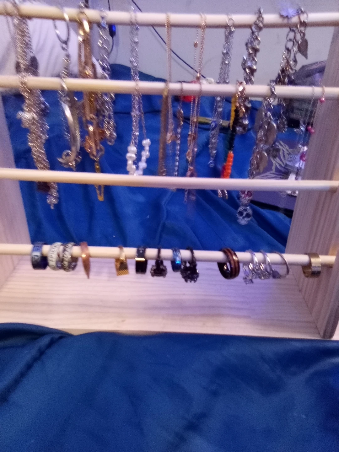 Assorted necklaces, earrings, and rings - photo 3