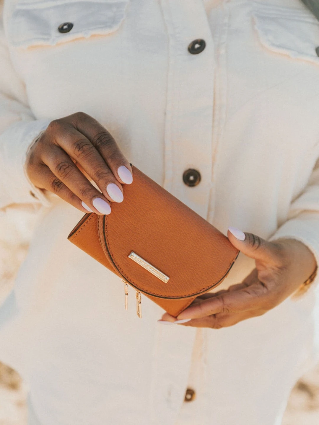 Poppy & Peonies Brown Faux Leather Trifold Wallet - photo 2