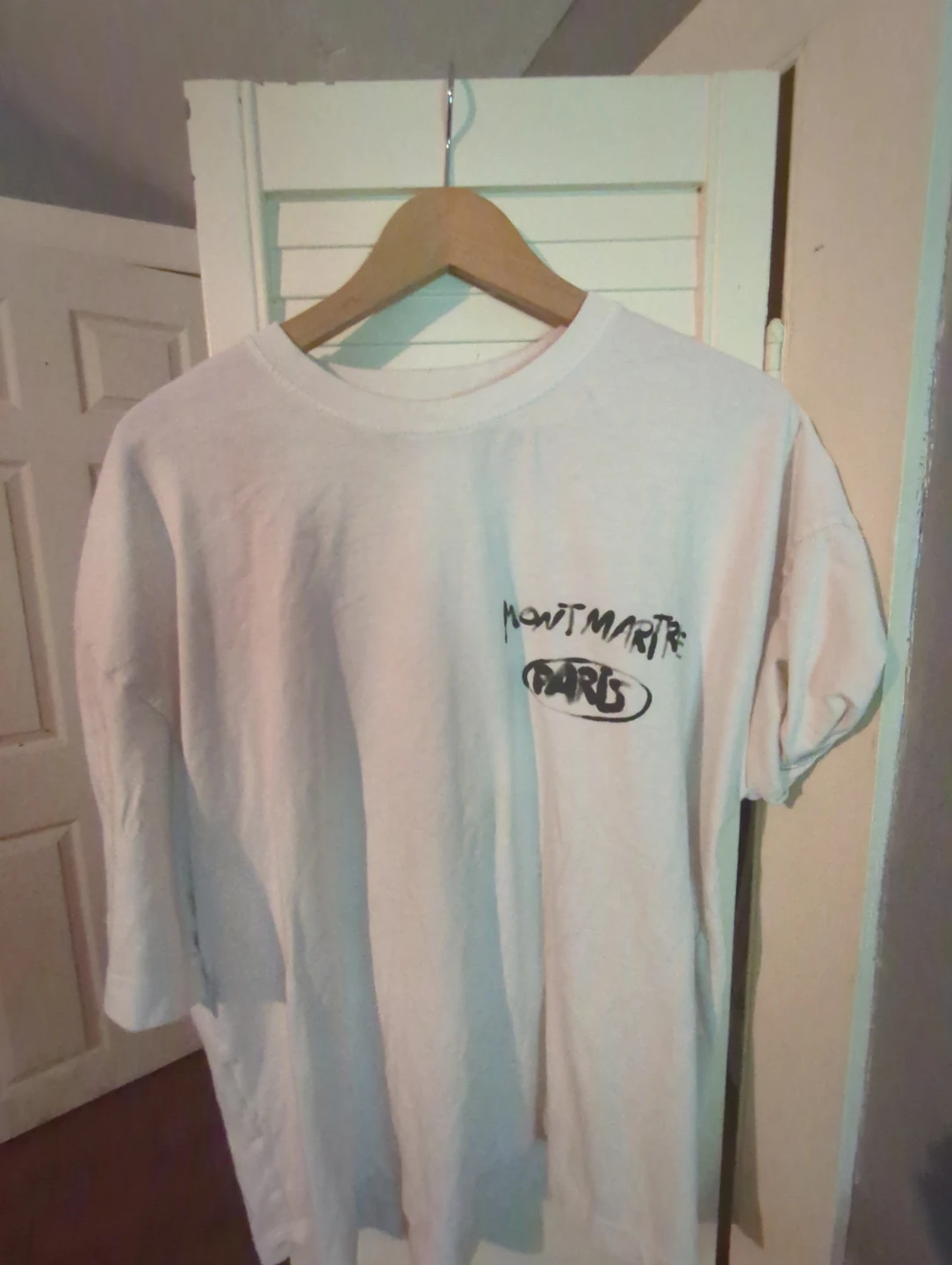 Zara Men's White T-Shirt "Paris 1974"