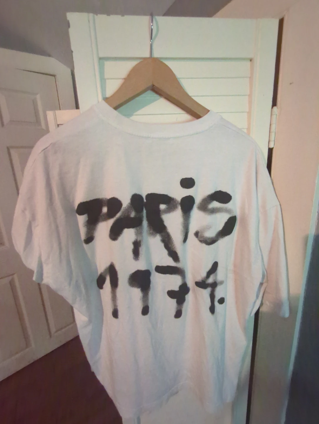 Zara Men's White T-Shirt "Paris 1974" - photo 2