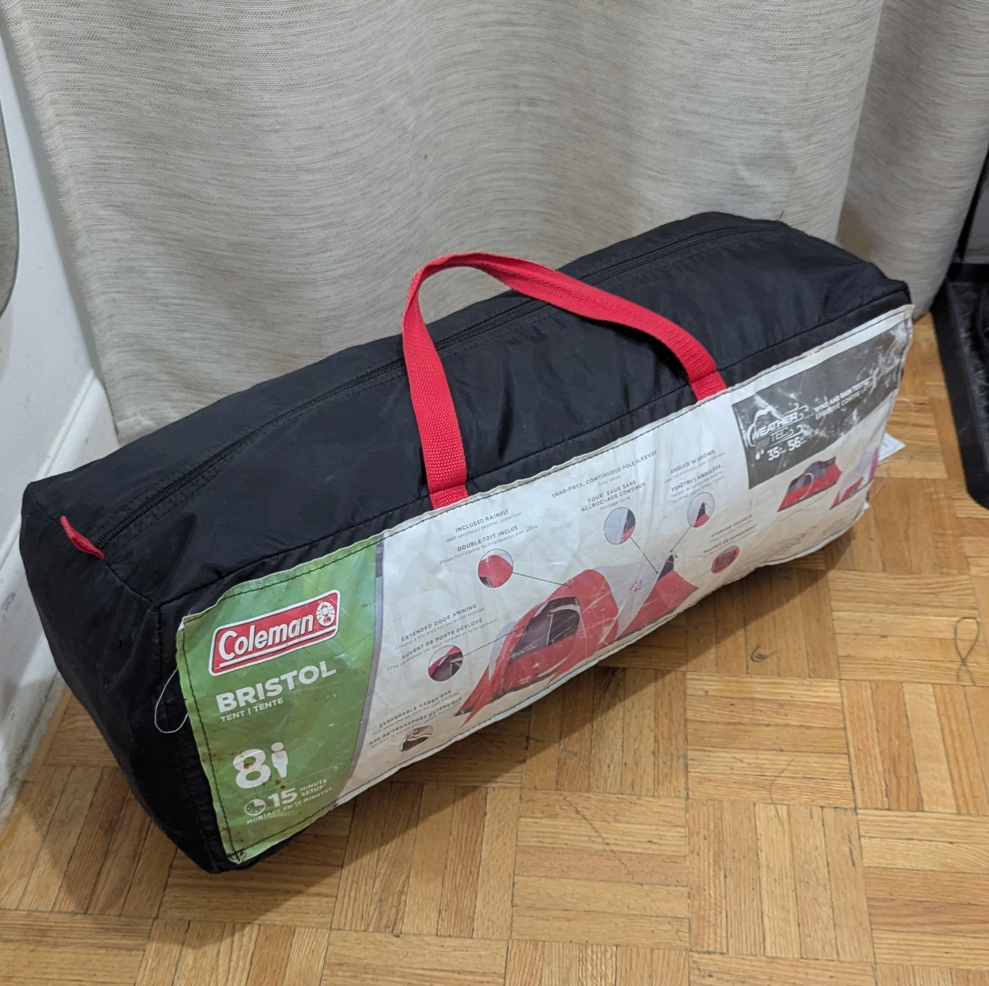 USED Coleman Bristol Tent Large 8-Person Camping Skydome Family