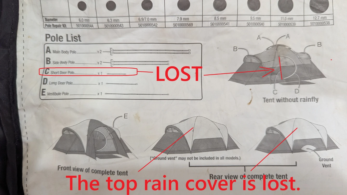 USED Coleman Bristol Tent Large 8-Person Camping Skydome Family - photo 2