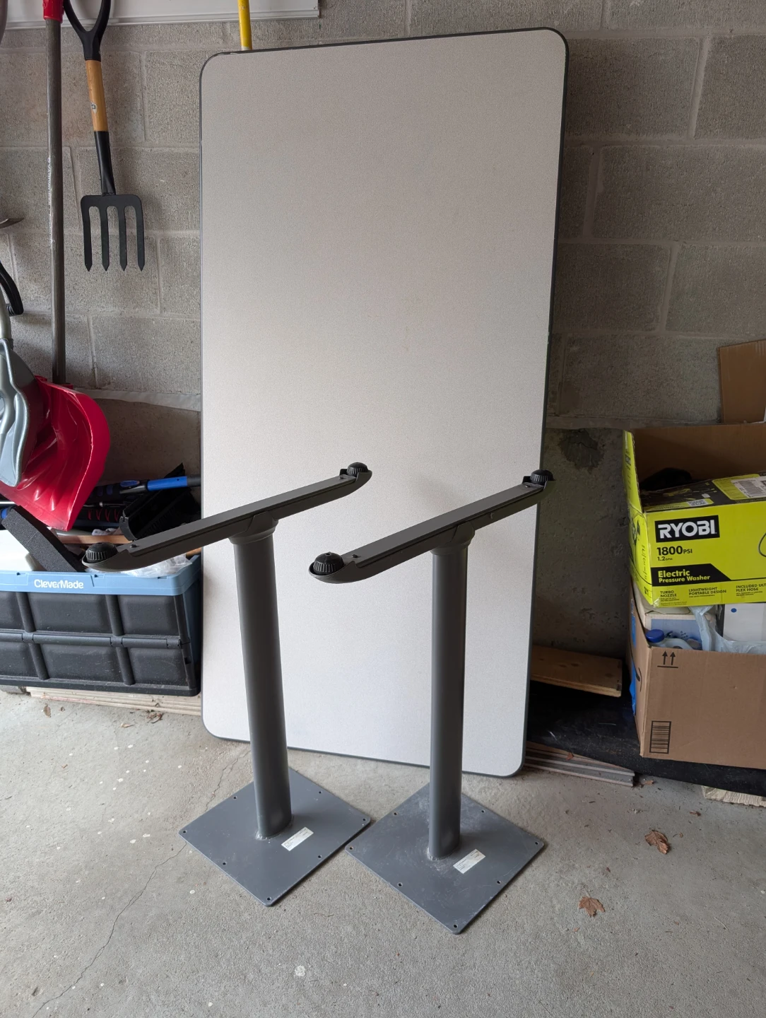 Rectangular Table with Two Pedestal Bases