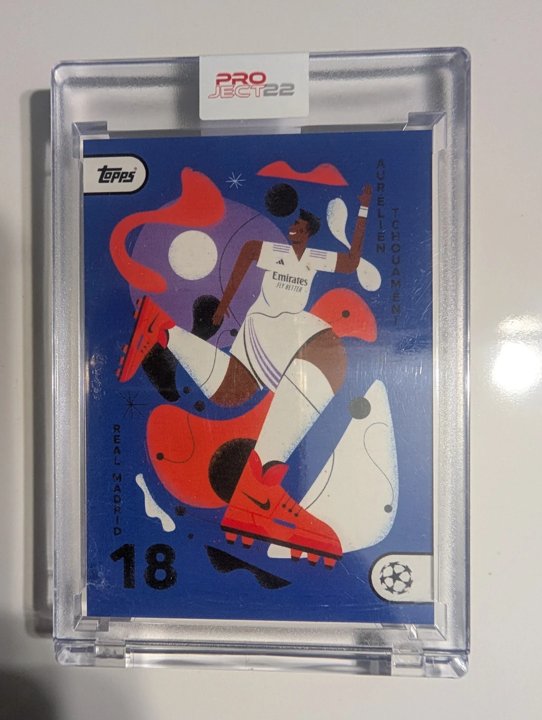 Topps Project22 Aurelien Tchouameni Real Madrid Card