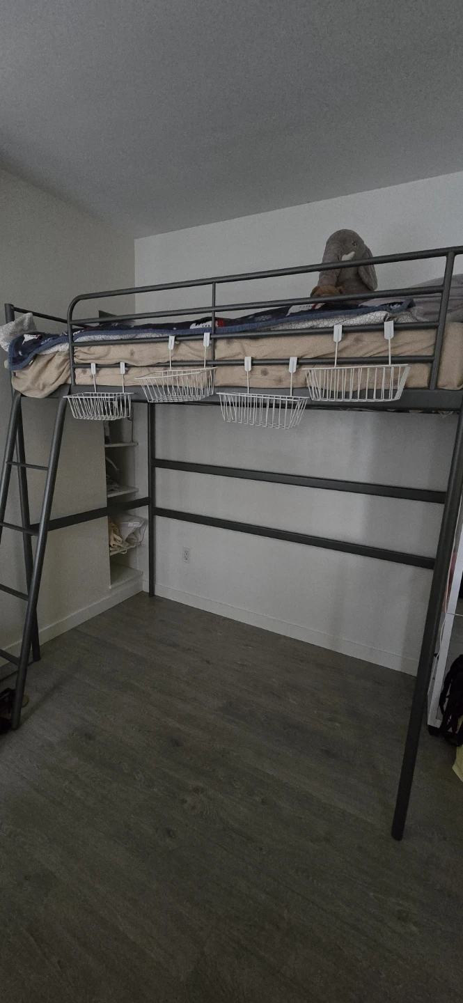 IKEA SVÄRTA Loft Bed Frame - Silver - photo 5