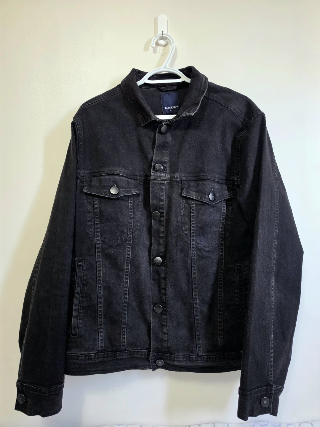 Altheory Denim Jacket - Black, Size XL
