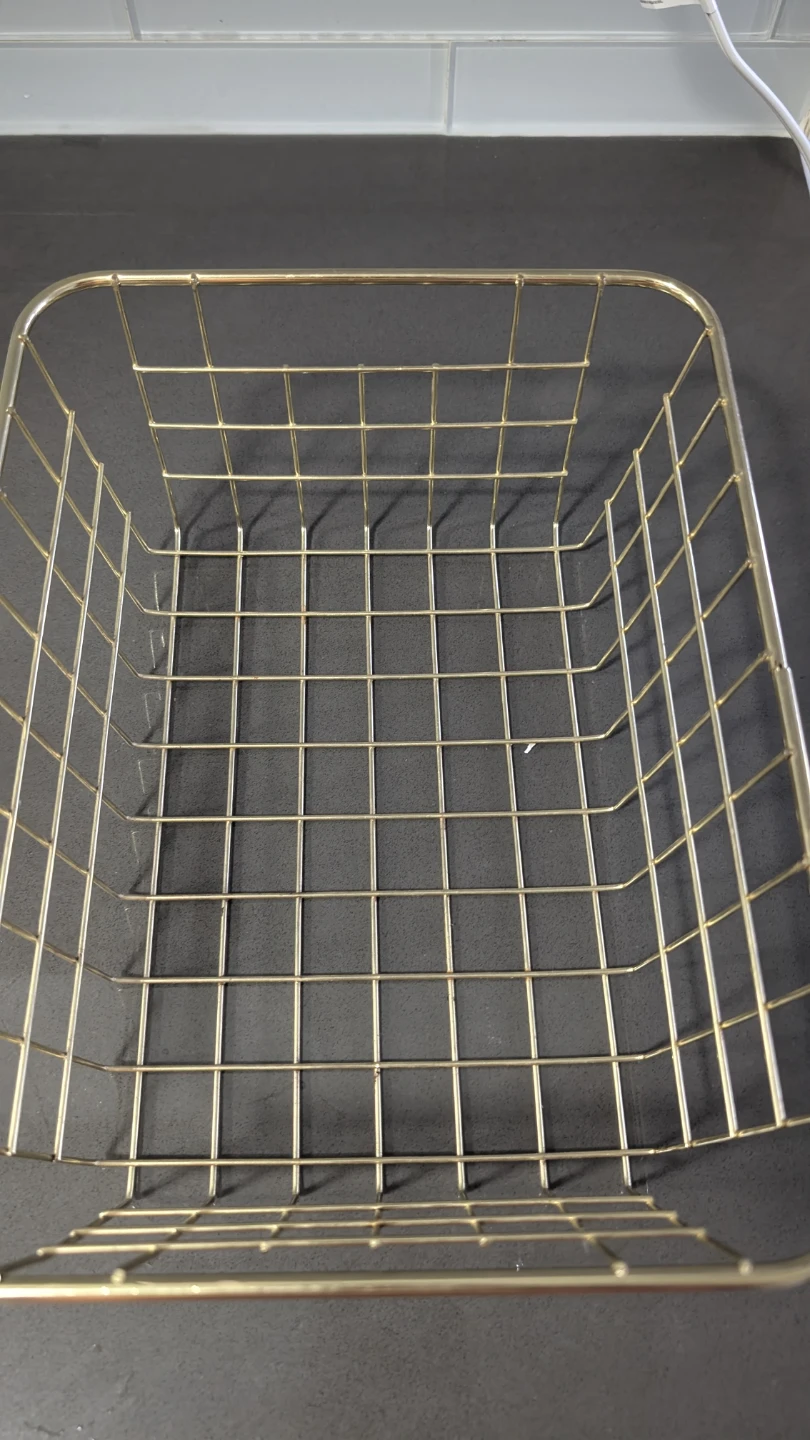 Gold Wire Storage Basket - photo 2