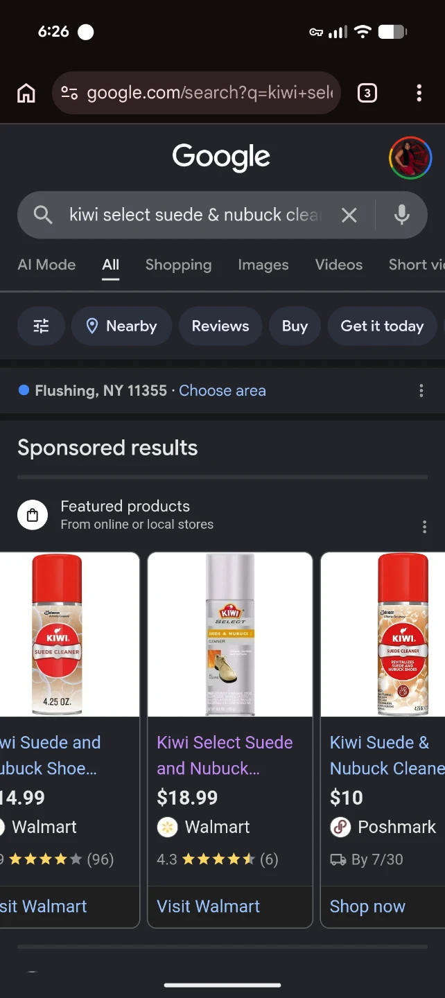 Kiwi Select Suede & Nubuck Cleaner - All Colors