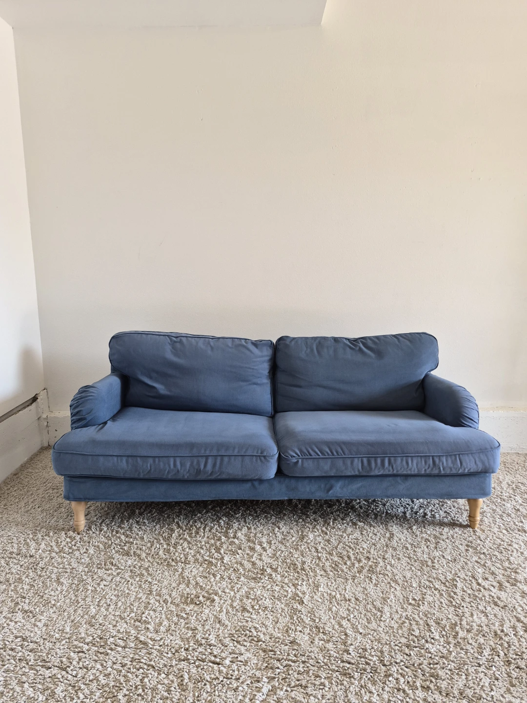 Beautiful Blue Ikea Stocksund 3 Seater Sofa Couch