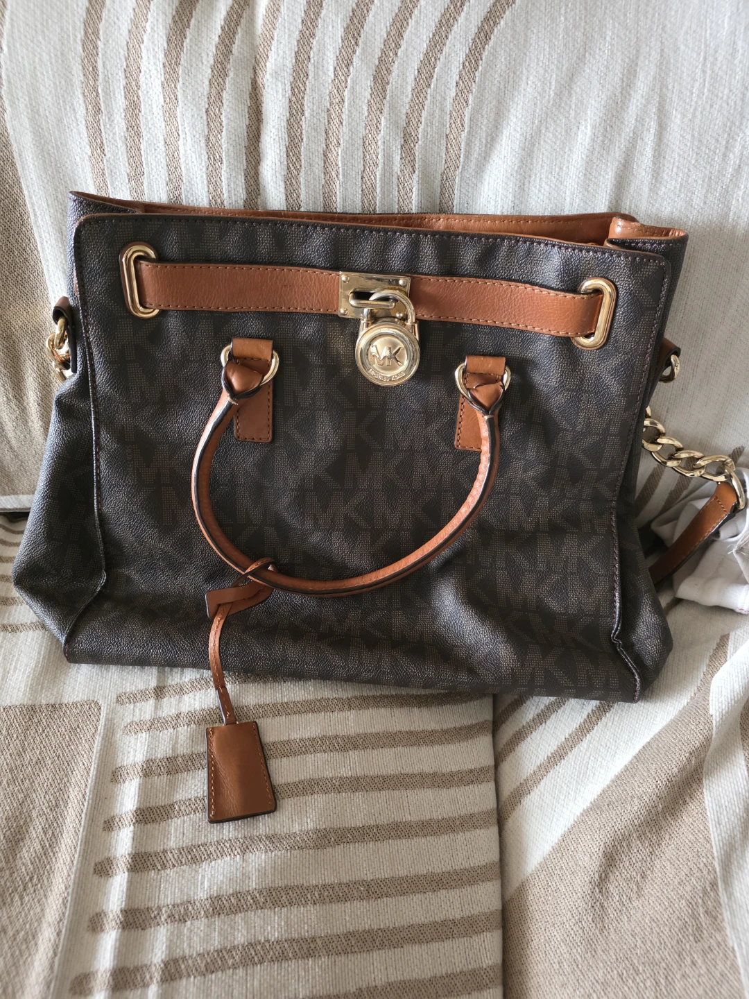 Michael Kors Brown Monogram Tote Bag