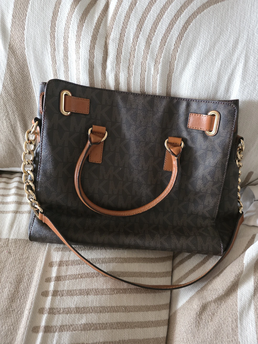 Michael Kors Brown Monogram Tote Bag - photo 2