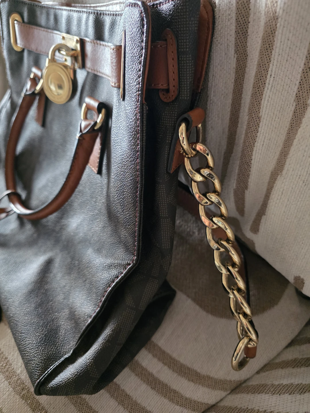 Michael Kors Brown Monogram Tote Bag - photo 3