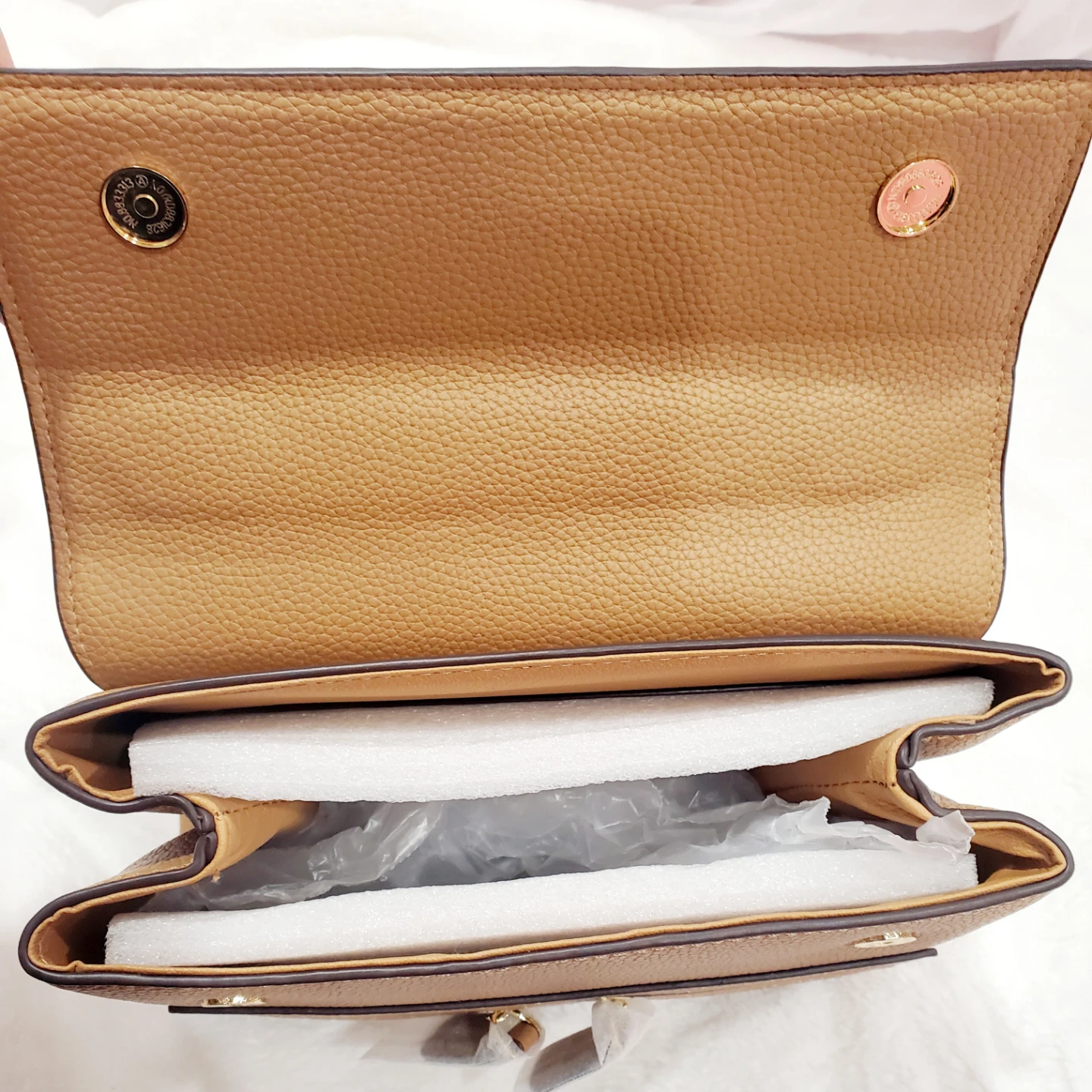House of Little Bunny Tan Leather Top Handle Bag - photo 5