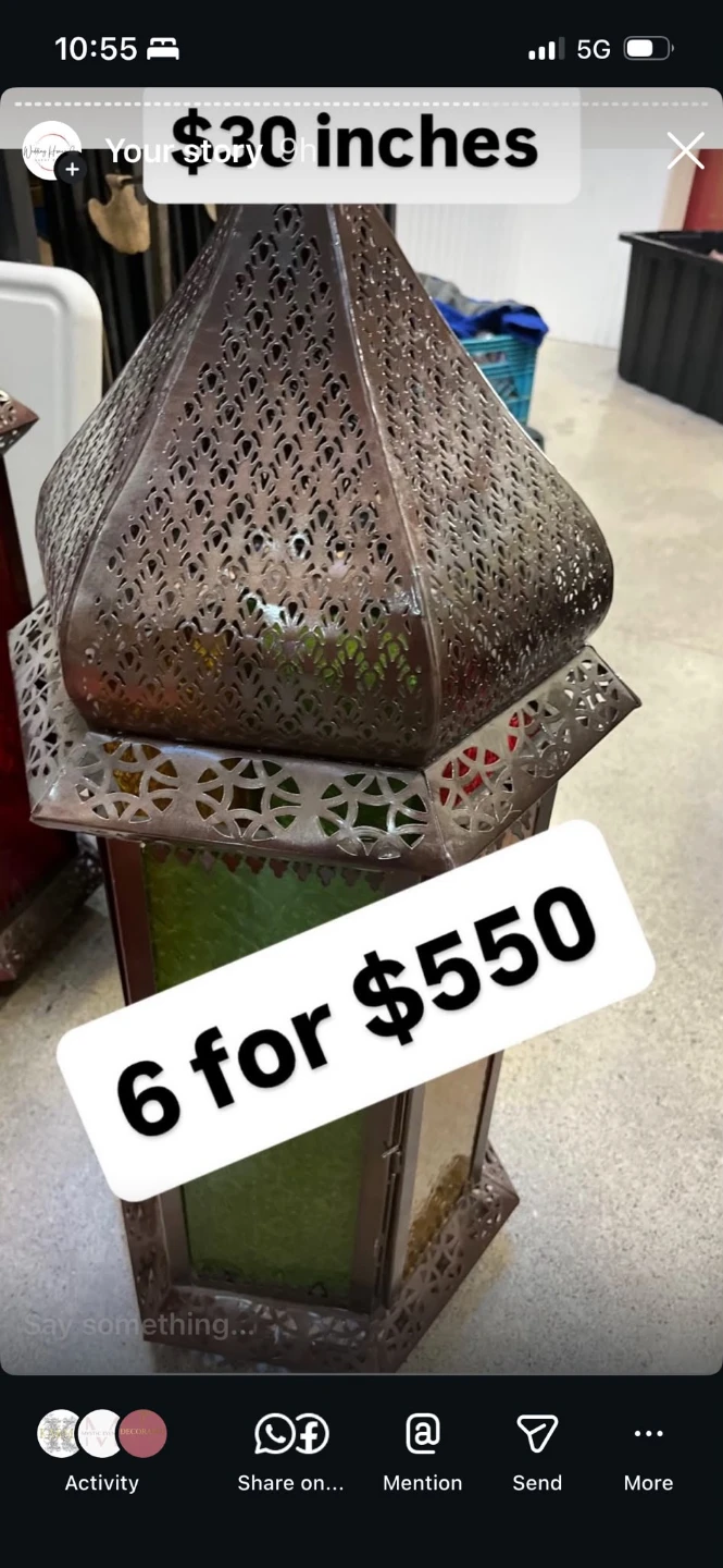 Decorative Lanterns - 30 inches