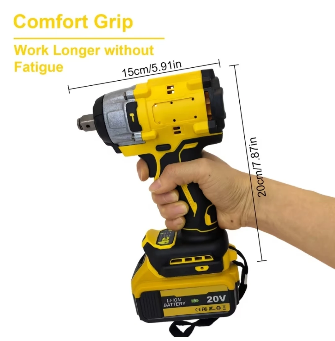 For Dewalt 20v Max Cordless Impact Wrench 1/2 Inch Tool Only - photo 3