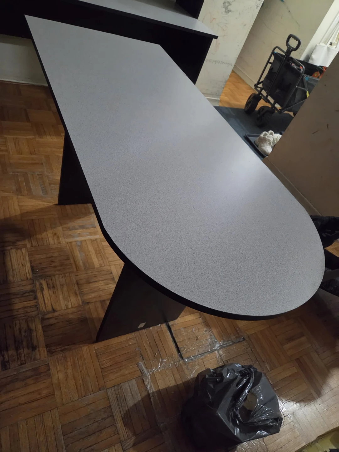 Grey and Black Modern Desk Table
