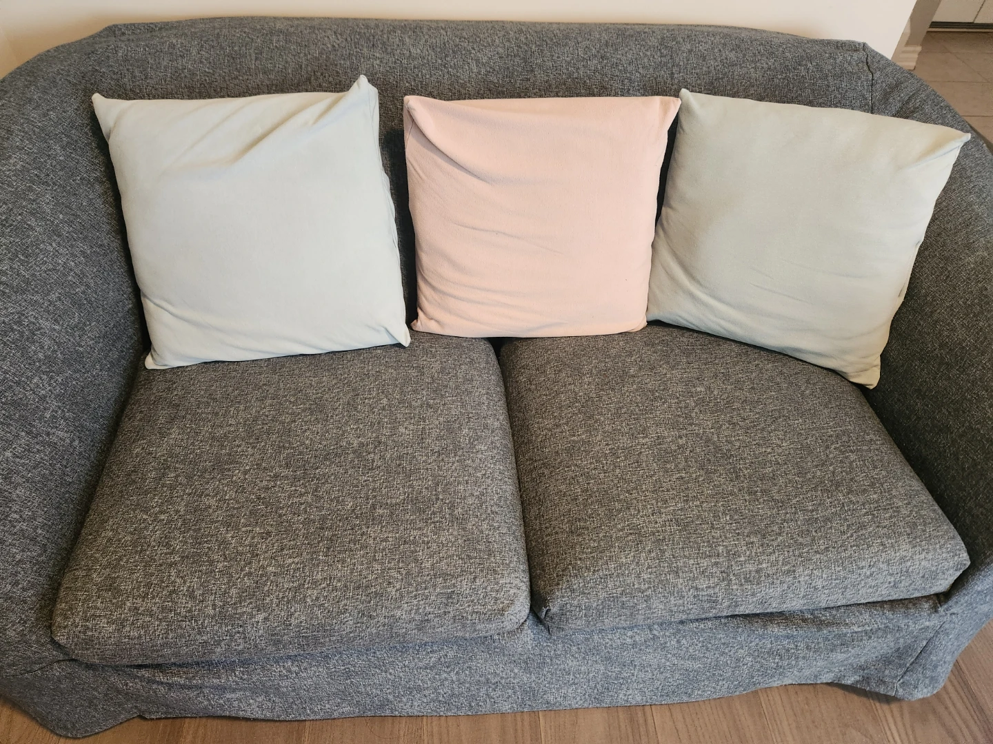 Grey Sofa with Accent Pillows - photo 3