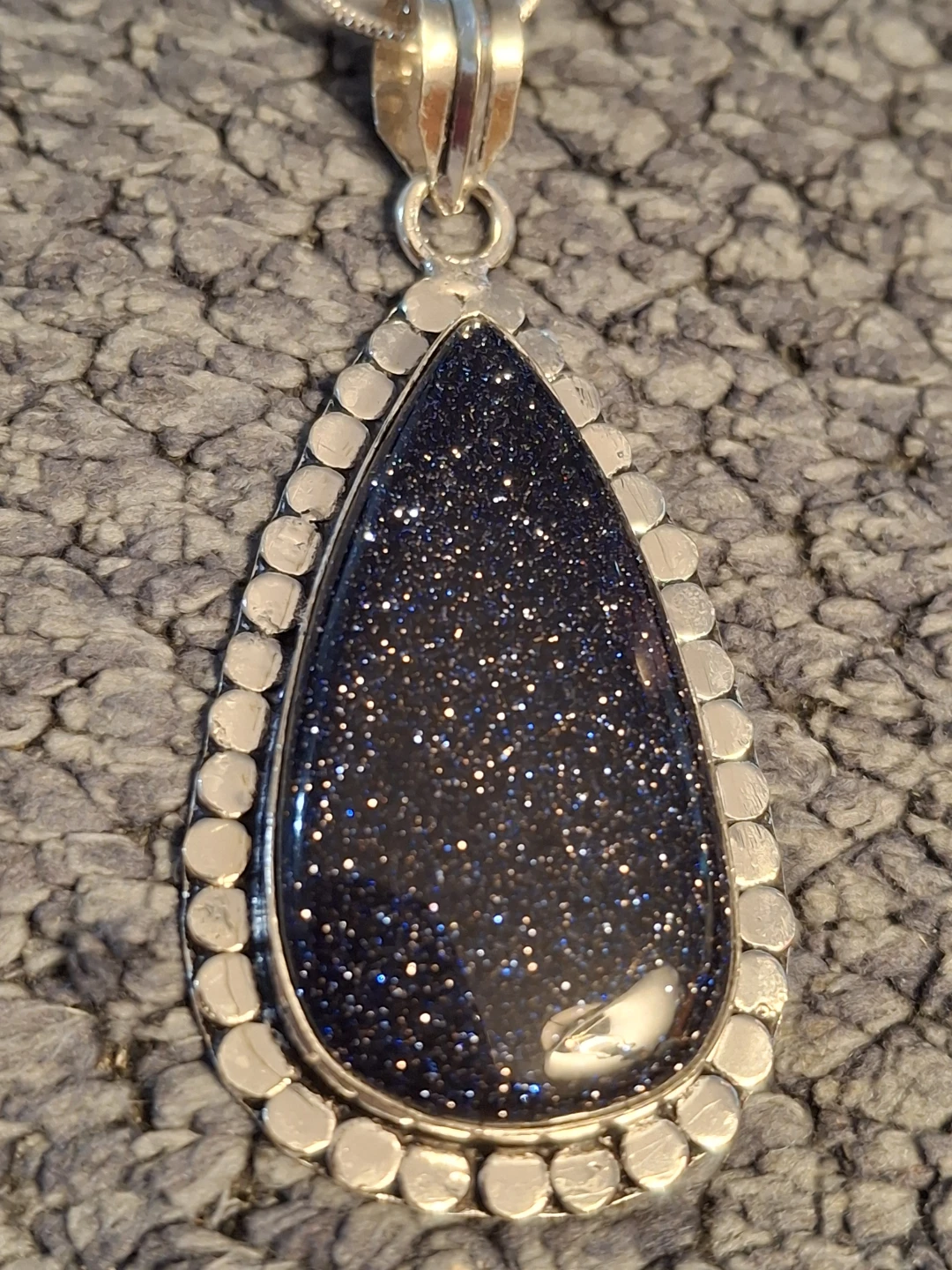 Sterling Silver Goldstone  Necklace - photo 3