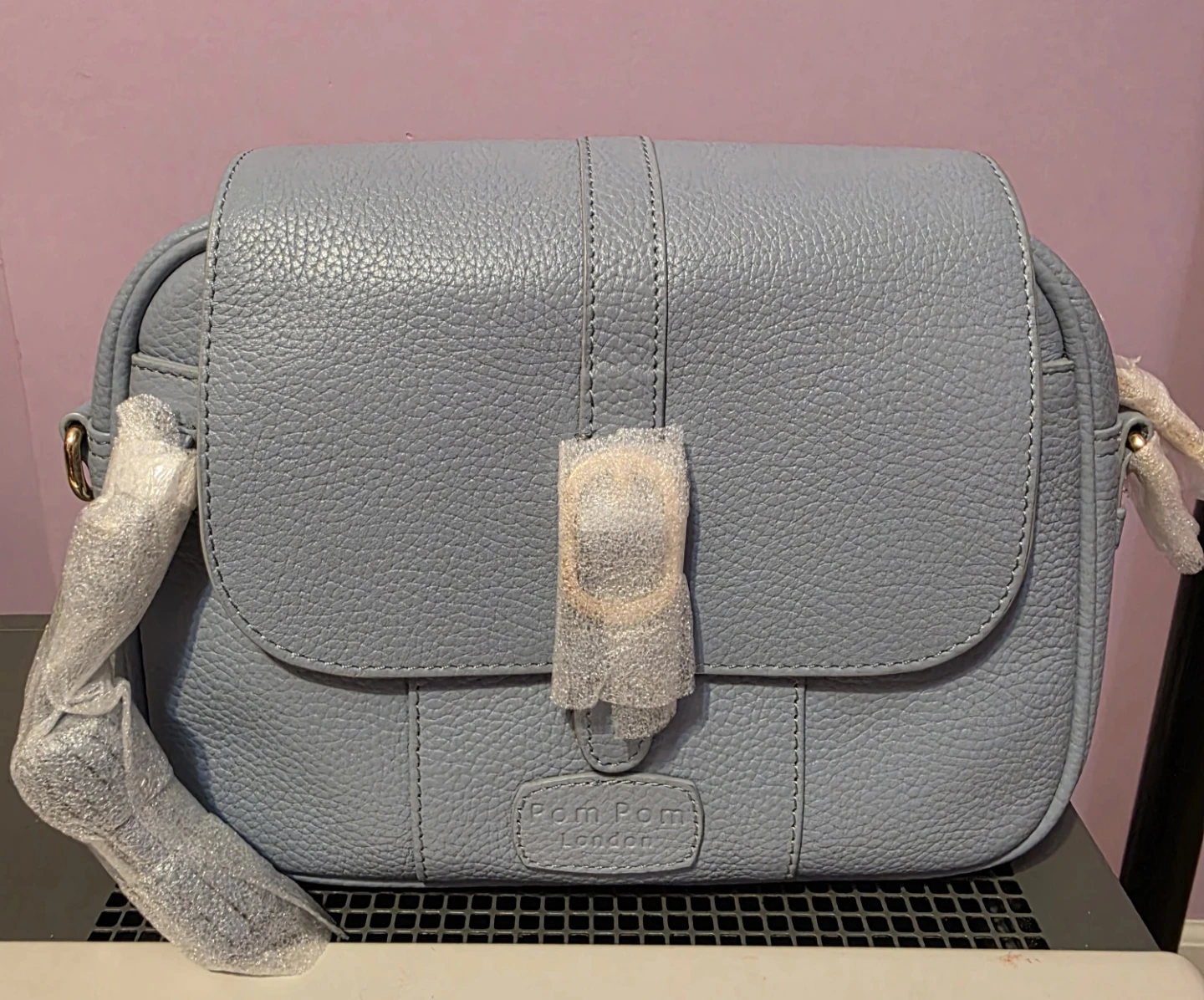 Pom Pom London Finsbury Bag - light Sky Blue