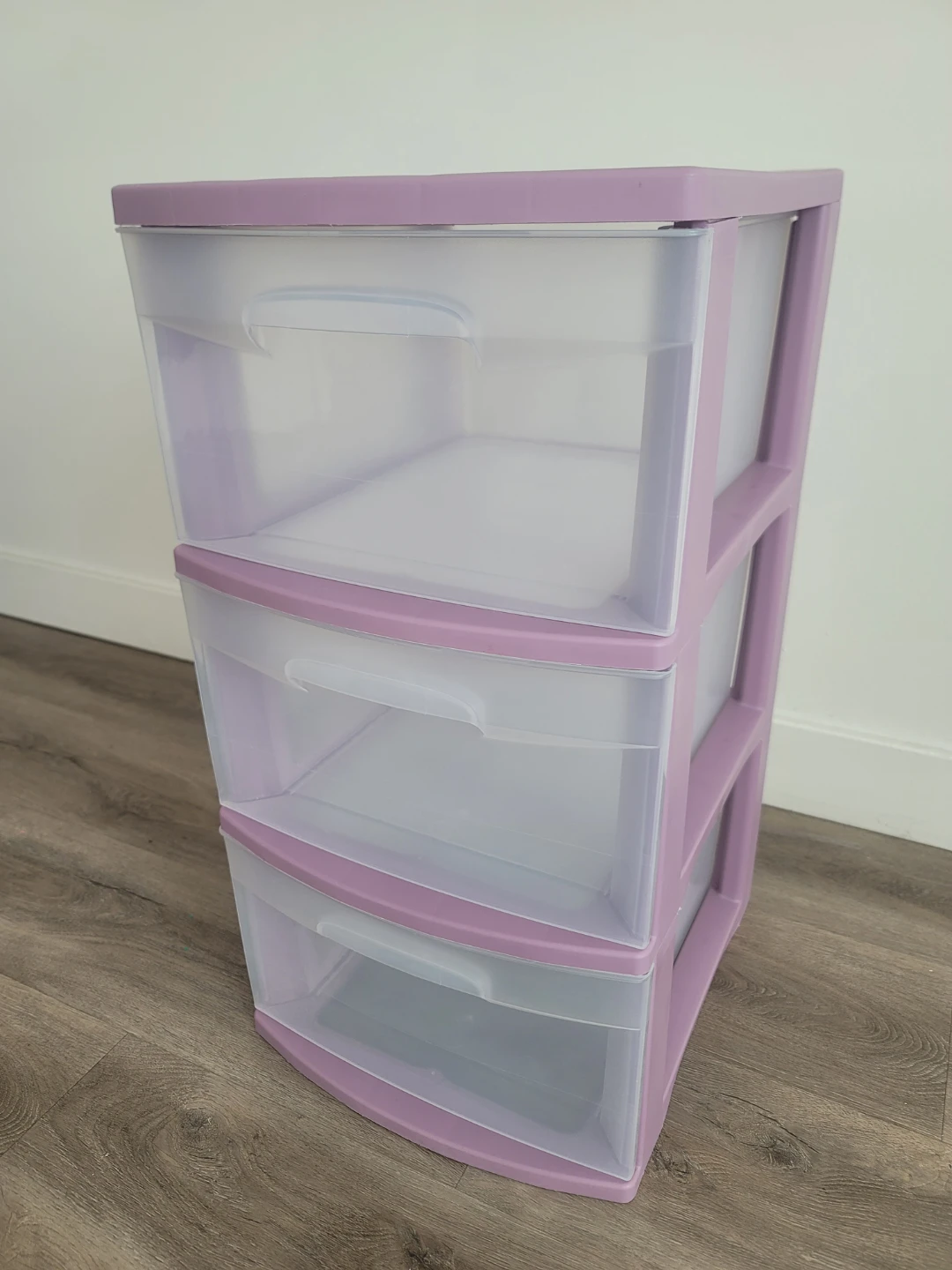 3-Layer Plastic Drawers Pink/Purple