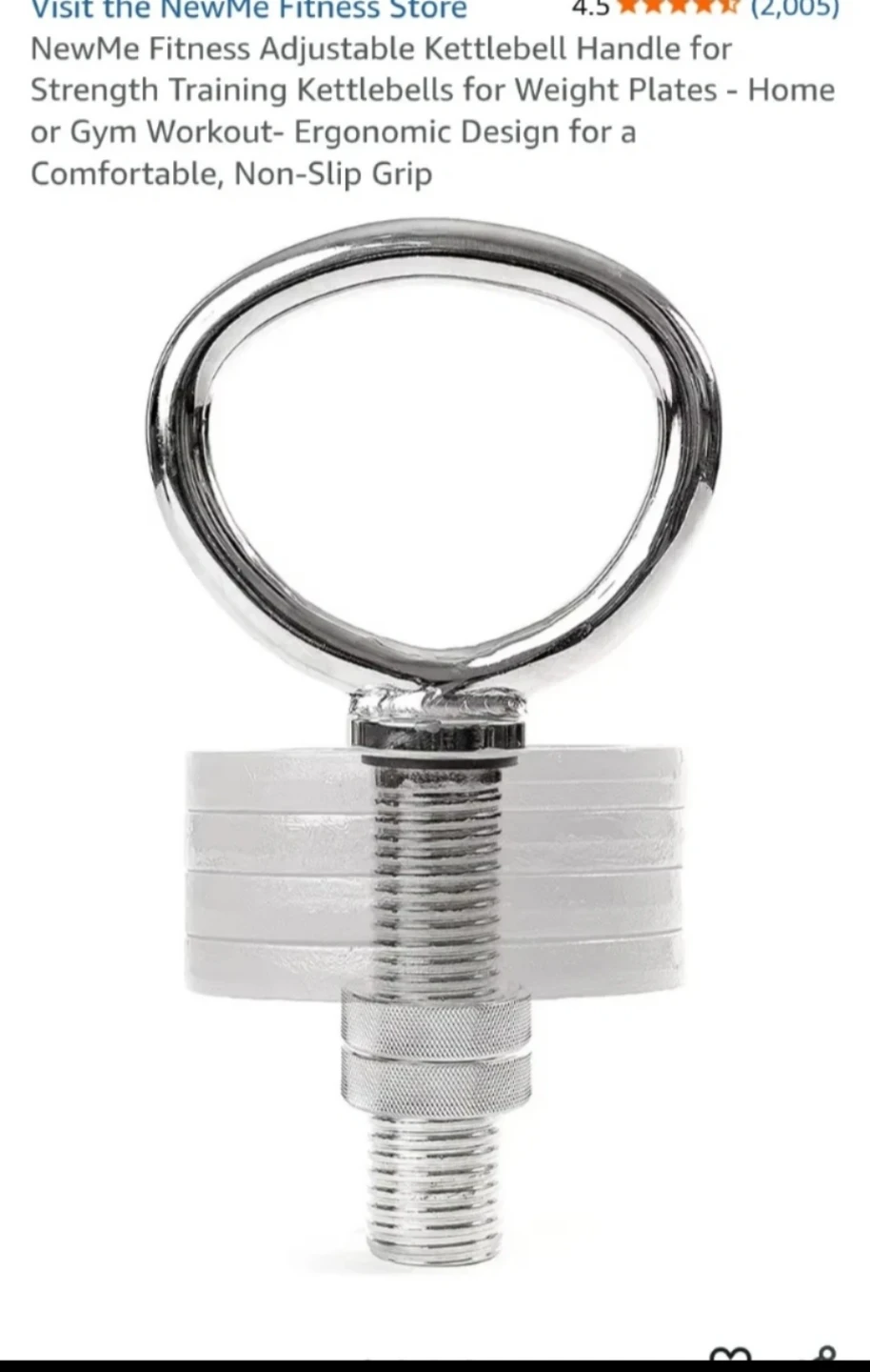 Adjustable Kettlebell Handle - photo 2