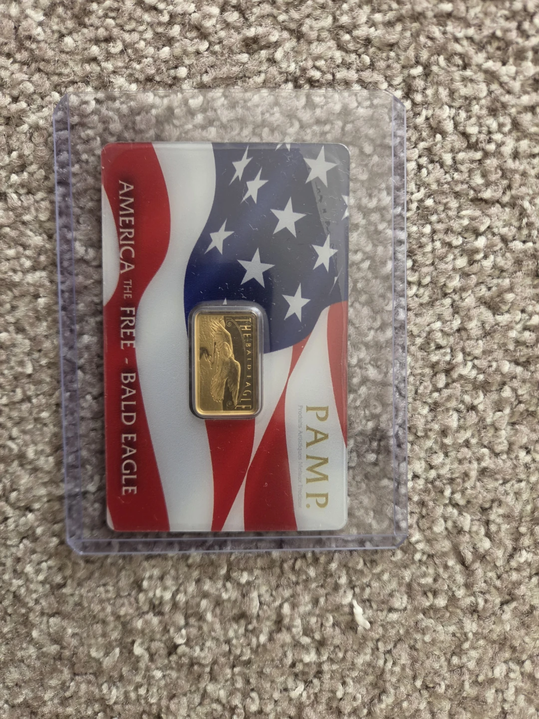 PAMP Suisse 5g Fine Gold Bar - The Bald Eagle