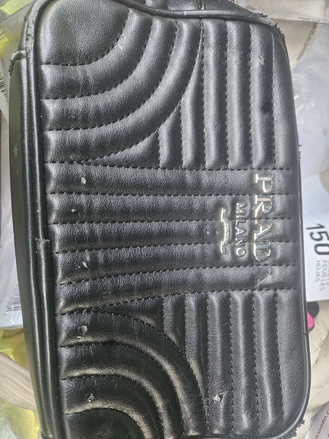 Prada Black Quilted Shoulder Bag