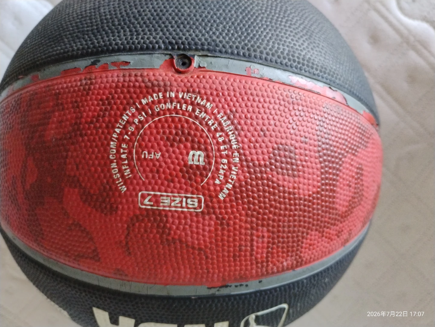 Wilson Toronto Raptors NBA Basketball Size 7 - photo 2