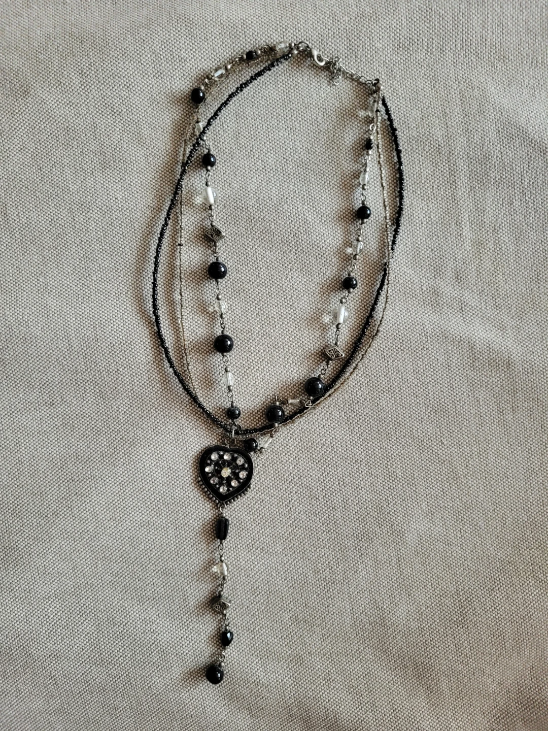 Layered Heart Pendant Necklace