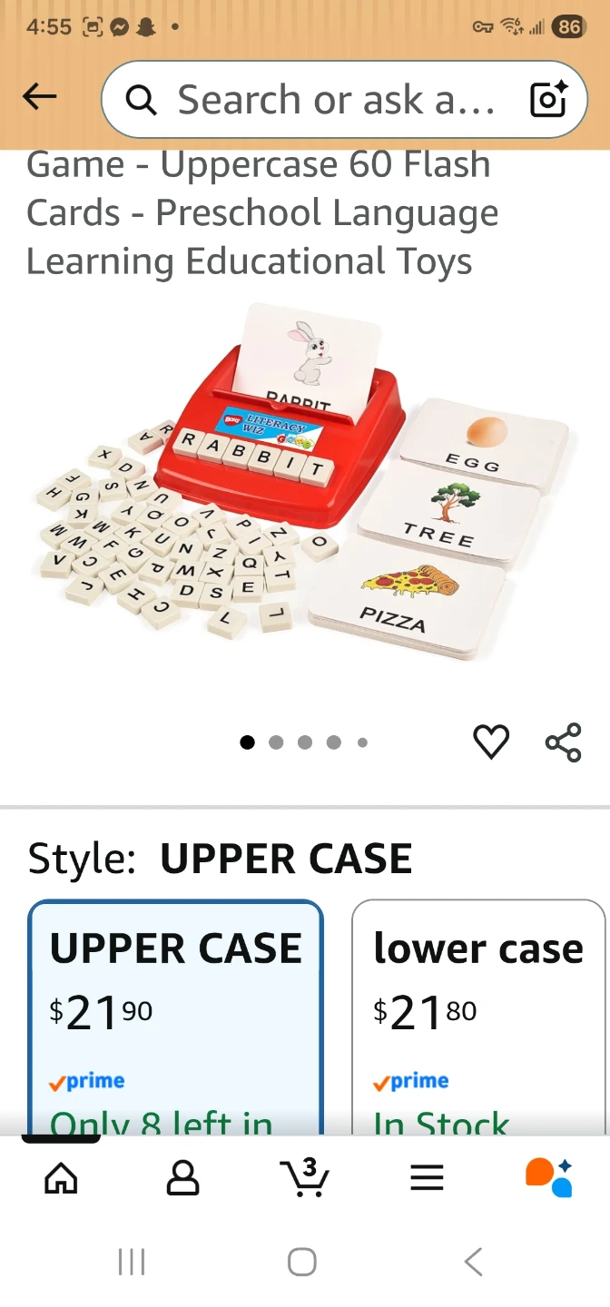 Educational Learning Game - Uppercase Flash Cards - photo 2