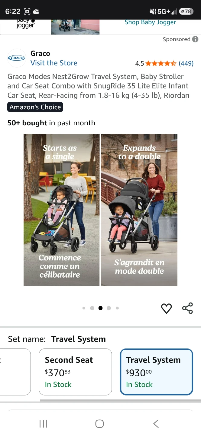 Graco Modes Nest2Grow Travel System - photo 2
