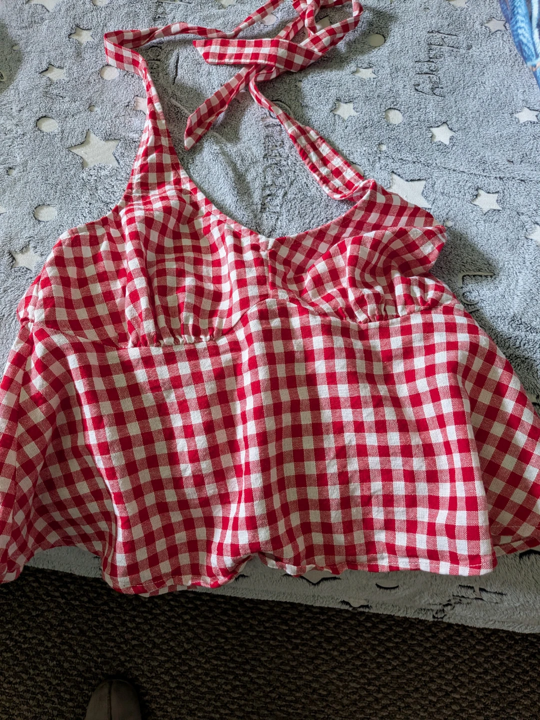 Old Navy Gingham Halter Top - Size Medium - photo 2