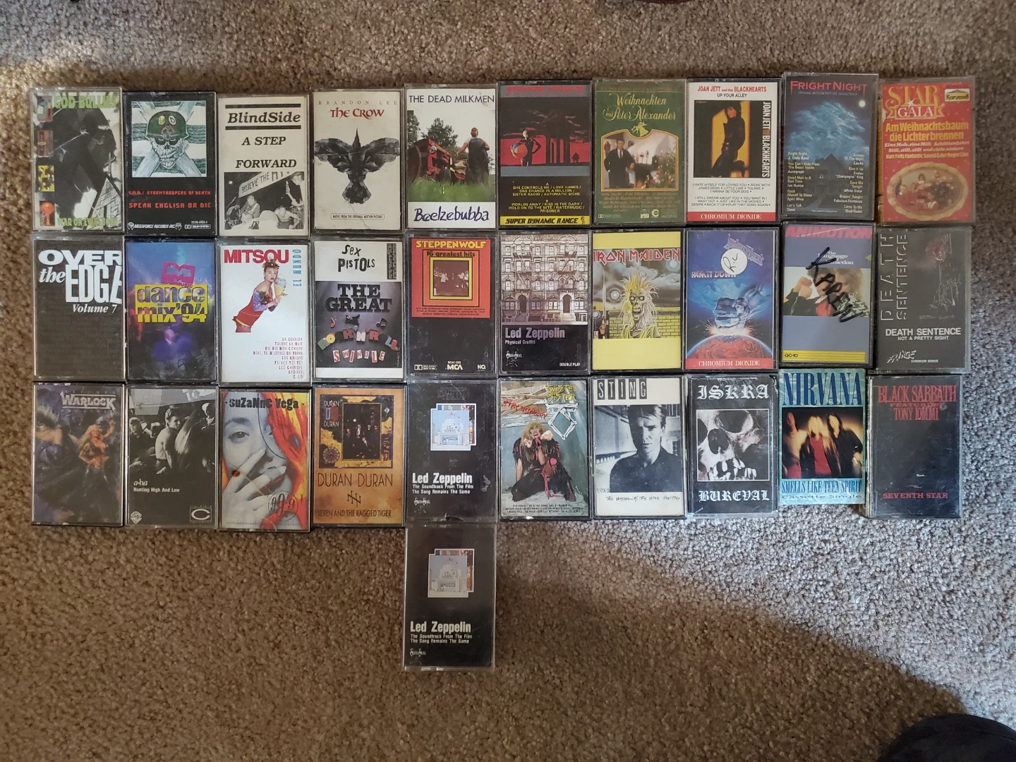 Cassette tape lot with SHARP mini component system
