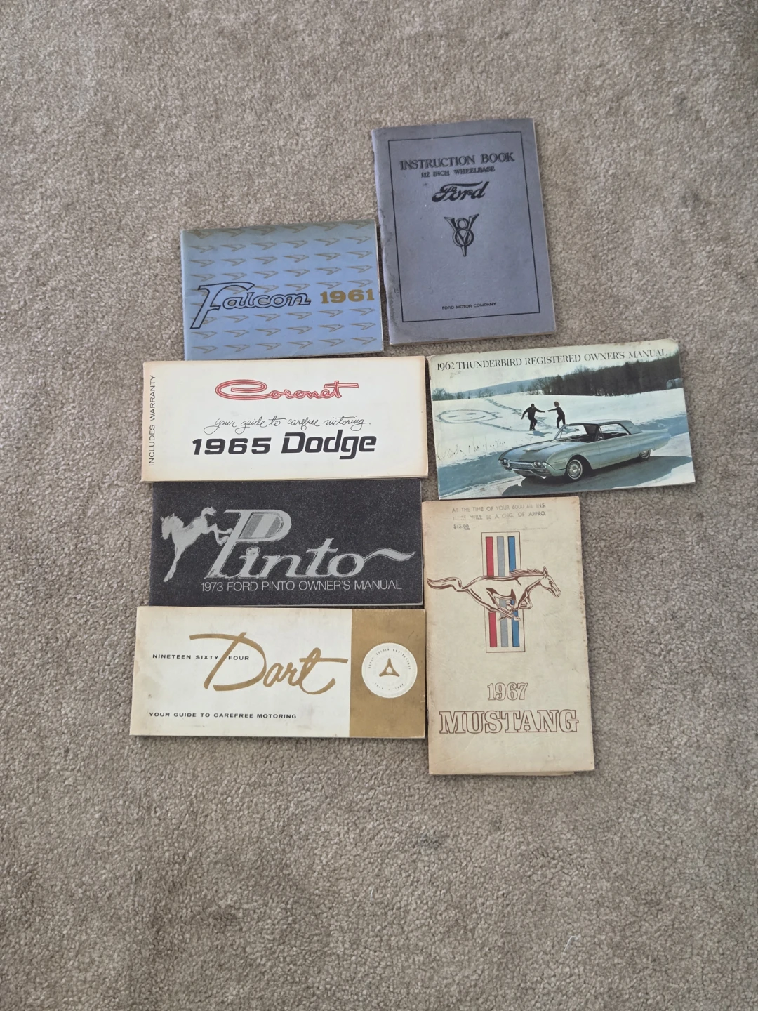 Vintage Car Owner's Manuals Lot