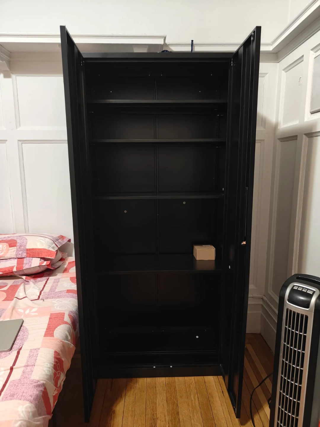 Black Metal Storage Cabinet - photo 2