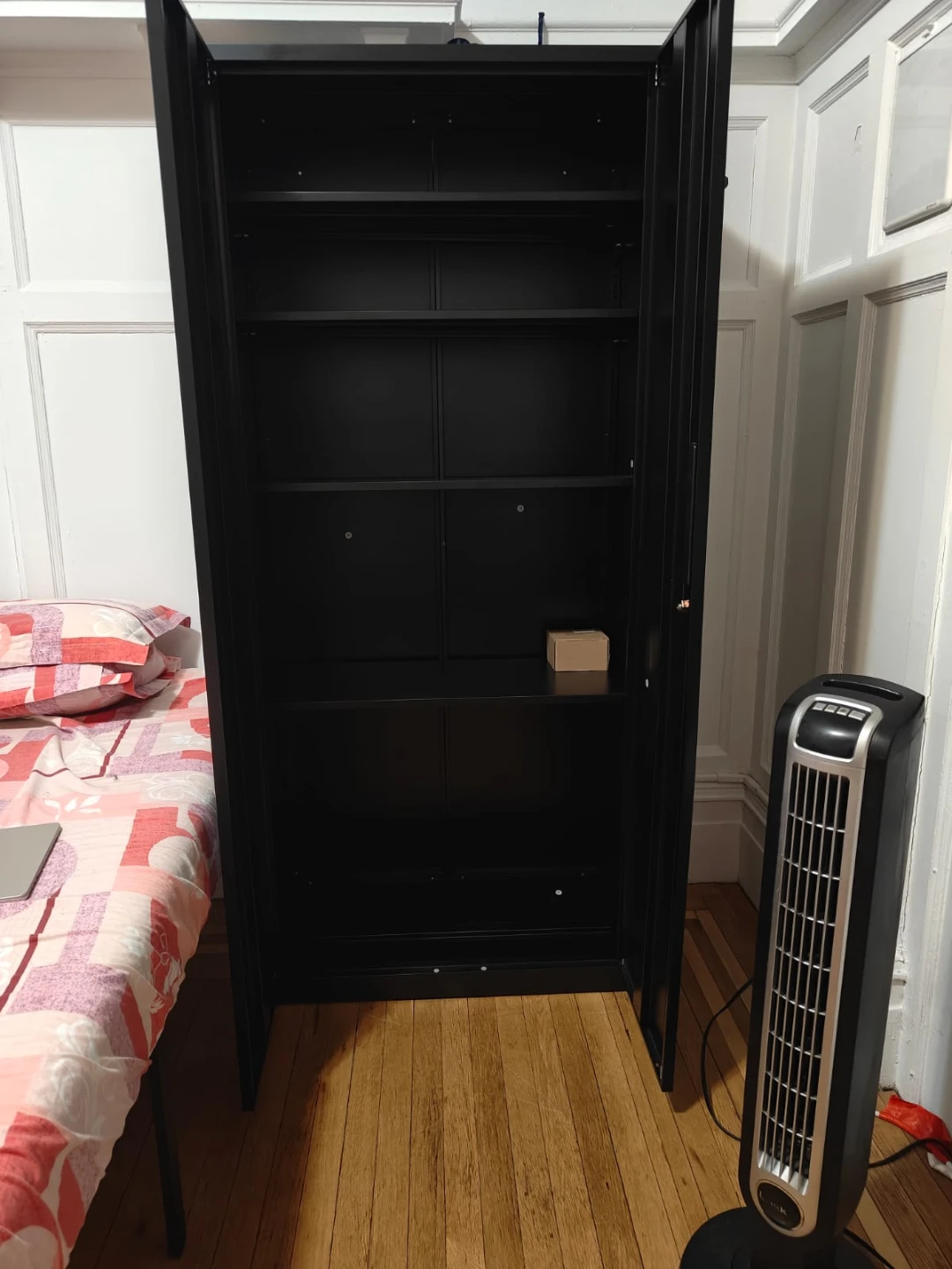 Black Metal Storage Cabinet - photo 3