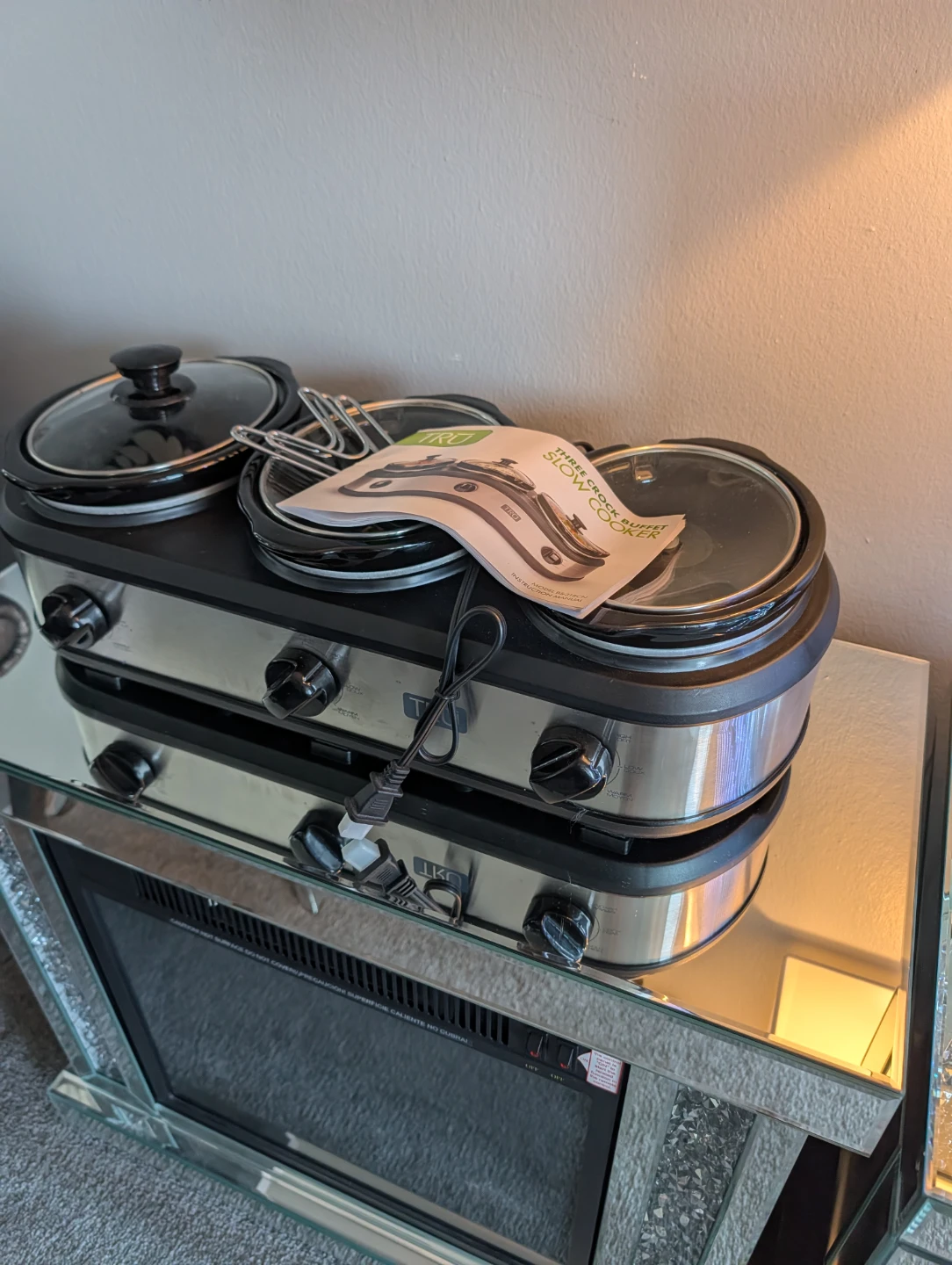 TRU Three-Pot Buffet Slow Cooker