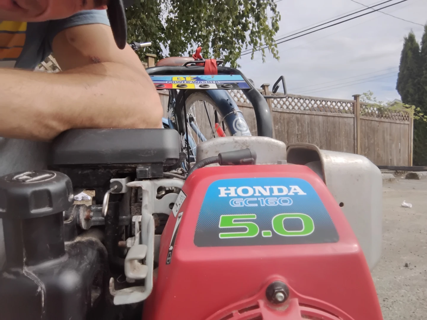 Honda gc160 5hp pressure washer
