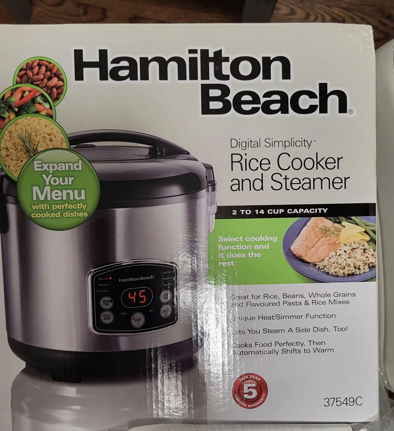 Hamilton Beach Digital Rice Cooker and Steamer