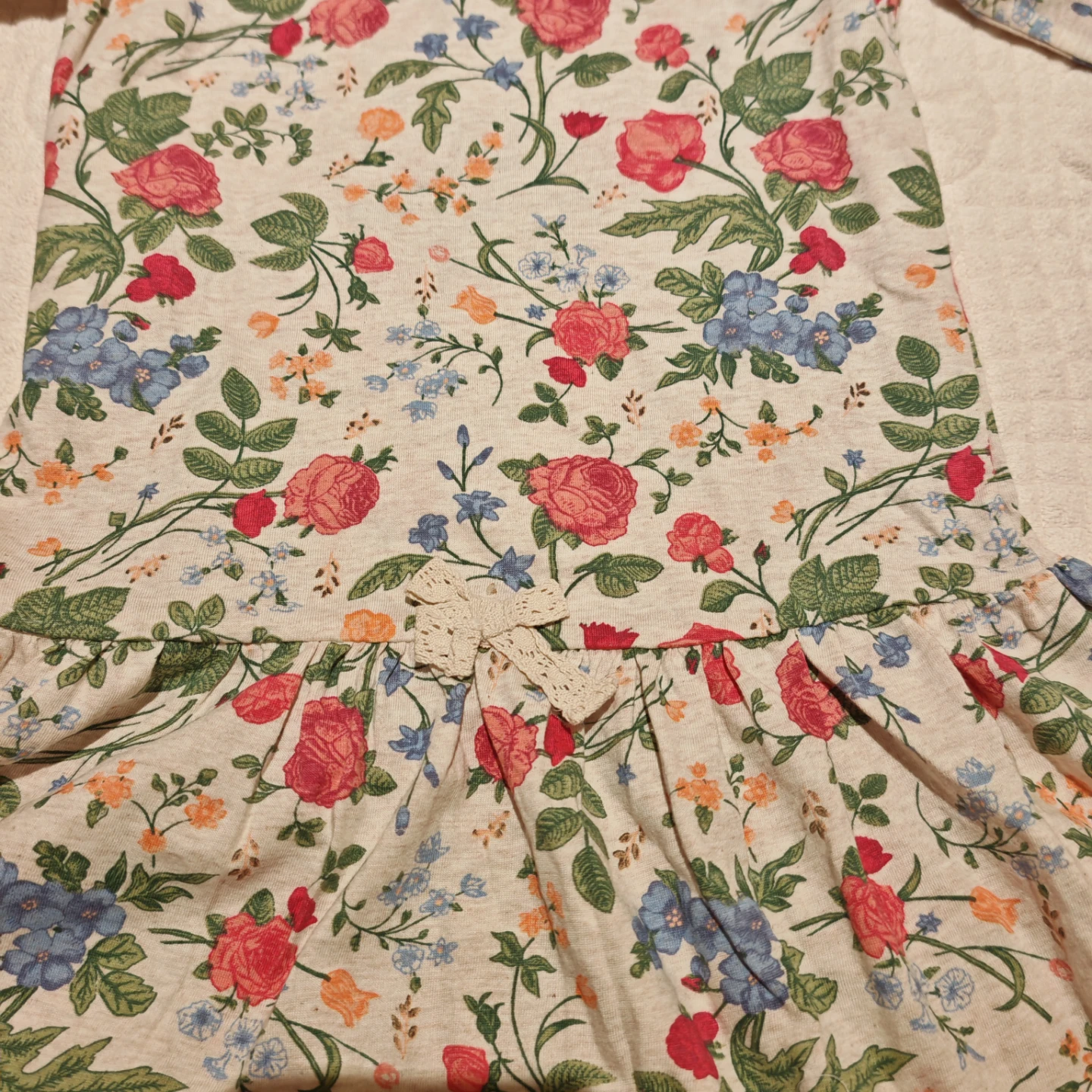 Girls' Floral Print Long Sleeve Dress - photo 4