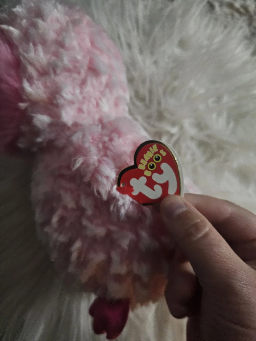 Ty Beanie Boo Pink Owl Plush Toy - photo 2
